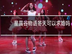 星露谷物语冬天可以求婚吗