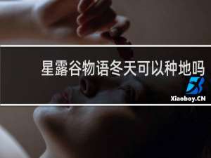 星露谷物语冬天可以种地吗