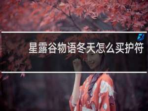 星露谷物语冬天怎么买护符