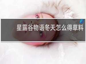 星露谷物语冬天怎么得草料