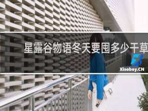 星露谷物语冬天要囤多少干草