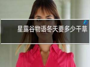 星露谷物语冬天要多少干草