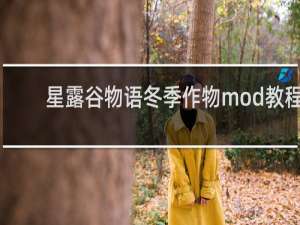 星露谷物语冬季作物mod教程