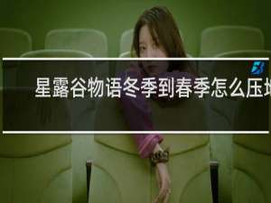 星露谷物语冬季到春季怎么压地
