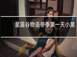 星露谷物语冬季第一天小黑