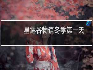 星露谷物语冬季第一天