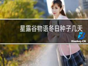 星露谷物语冬日种子几天