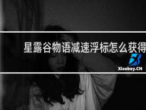 星露谷物语减速浮标怎么获得