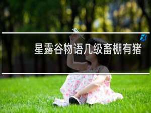 星露谷物语几级畜棚有猪