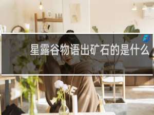 星露谷物语出矿石的是什么