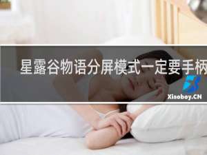 星露谷物语分屏模式一定要手柄吗