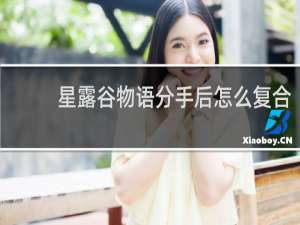 星露谷物语分手后怎么复合