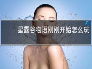 星露谷物语刚刚开始怎么玩