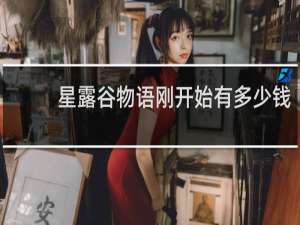 星露谷物语刚开始有多少钱
