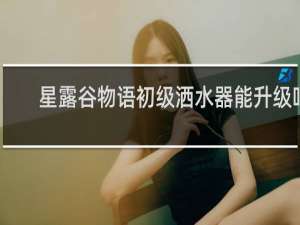 星露谷物语初级洒水器能升级吗