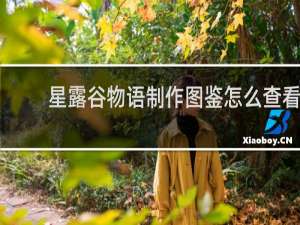 星露谷物语制作图鉴怎么查看