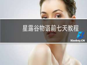 星露谷物语前七天教程