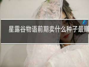 星露谷物语前期卖什么种子最赚钱