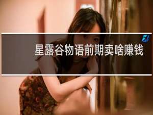 星露谷物语前期卖啥赚钱