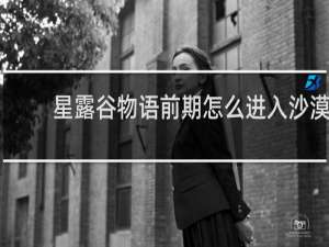 星露谷物语前期怎么进入沙漠