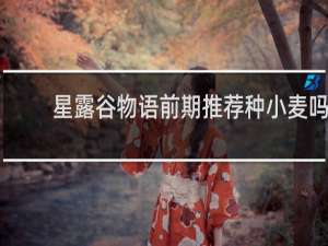 星露谷物语前期推荐种小麦吗