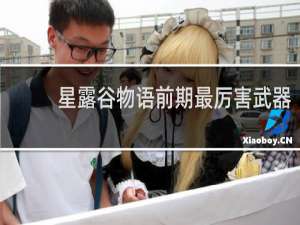 星露谷物语前期最厉害武器