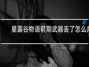 星露谷物语前期武器丢了怎么办