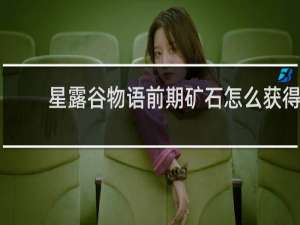 星露谷物语前期矿石怎么获得