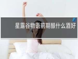 星露谷物语前期酿什么酒好