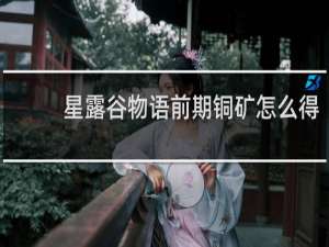 星露谷物语前期铜矿怎么得