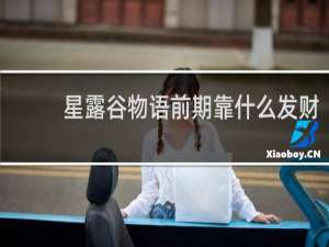 星露谷物语前期靠什么发财