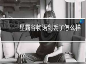 星露谷物语剑丢了怎么样