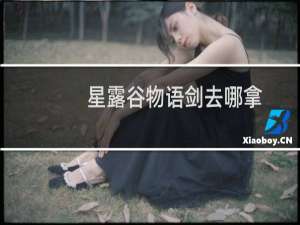 星露谷物语剑去哪拿