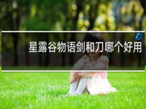 星露谷物语剑和刀哪个好用