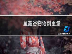 星露谷物语剑重量