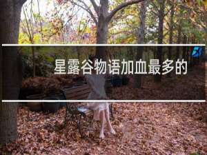 星露谷物语加血最多的