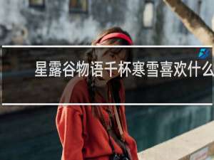 星露谷物语千杯寒雪喜欢什么