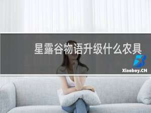 星露谷物语升级什么农具