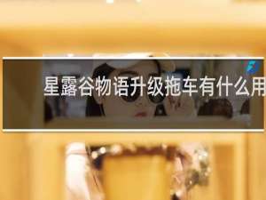 星露谷物语升级拖车有什么用