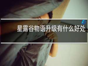 星露谷物语升级有什么好处