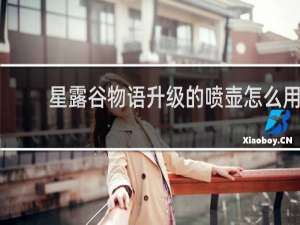 星露谷物语升级的喷壶怎么用