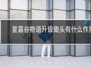 星露谷物语升级锄头有什么作用