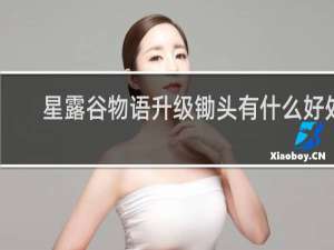 星露谷物语升级锄头有什么好处