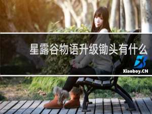 星露谷物语升级锄头有什么