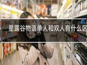 星露谷物语单人和双人有什么区别