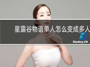 星露谷物语单人怎么变成多人
