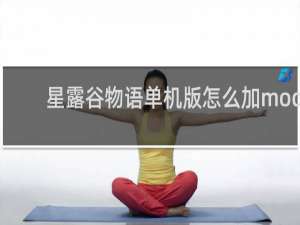 星露谷物语单机版怎么加mod