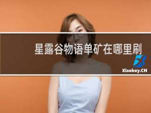 星露谷物语单矿在哪里刷