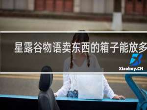 星露谷物语卖东西的箱子能放多少