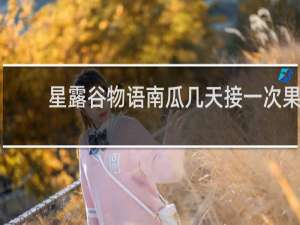 星露谷物语南瓜几天接一次果